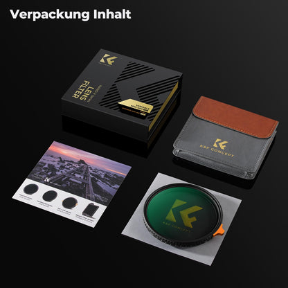 K&F CONCEPT Nano-X Variabler ND-Filter 77mm ND2-400 (1-9 Stop)