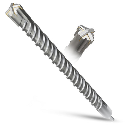 METOTY SDS Plus Bohrer 40 x 600 mm Hammerbohrer für Beton und Stein mit Hartmetallkopf und SDS-Plus-Schaft