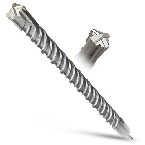 METOTY SDS Plus Bohrer 40 x 600 mm Hammerbohrer für Beton und Stein mit Hartmetallkopf und SDS-Plus-Schaft
