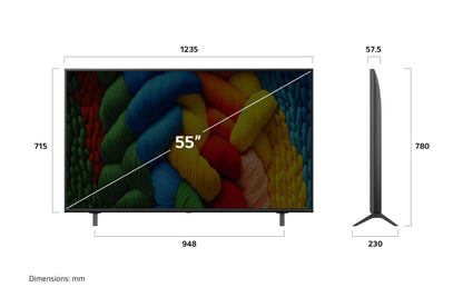LG 55NANO80A6B 55 Zoll (139 cm) 4K NanoCell AI TV mit webOS 25