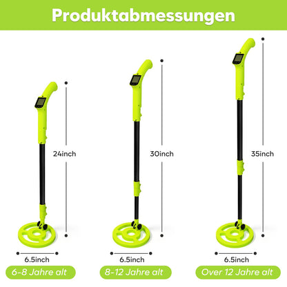 iTayga Metalldetektor für Kinder, faltbar, wasserdichte Spule