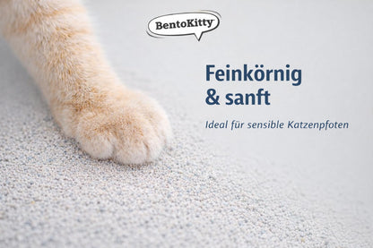 BentoKitty Katzenstreu Aktivkohle, klumpendes Bentonit, 30 l, 3er-Pack