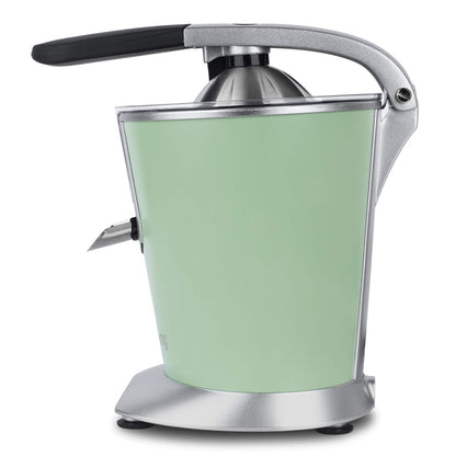 H.Koenig AGR88 Elektrische Zitruspresse 160 W, Edelstahl, Pastellgrün