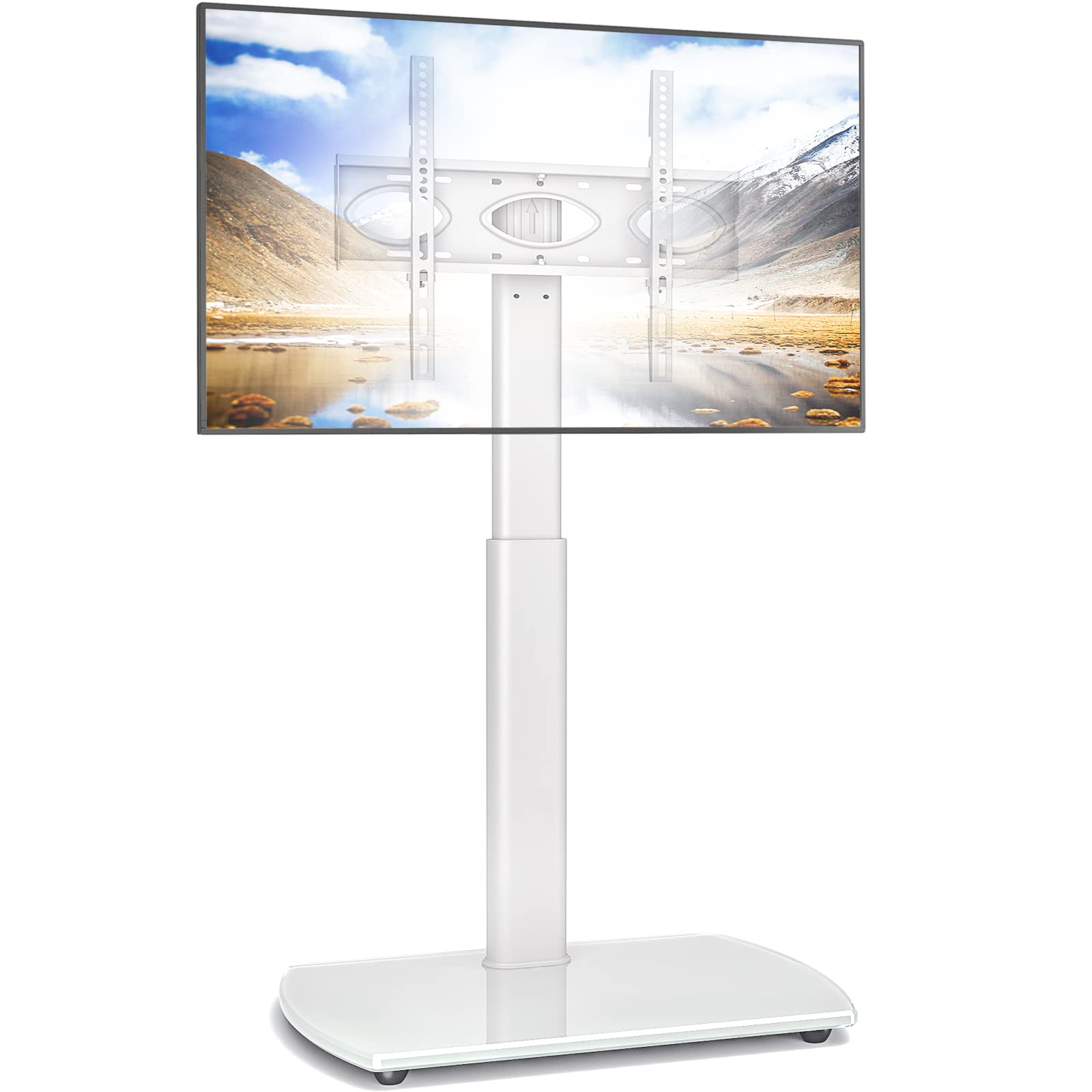 RFIVER TV Bodenständer schwenkbar für 32-65 Zoll. Vertikaler Bodenständer mit stabiler Basis. Hält Flachbildfernseher von 32-65 Zoll schwenkbar.
