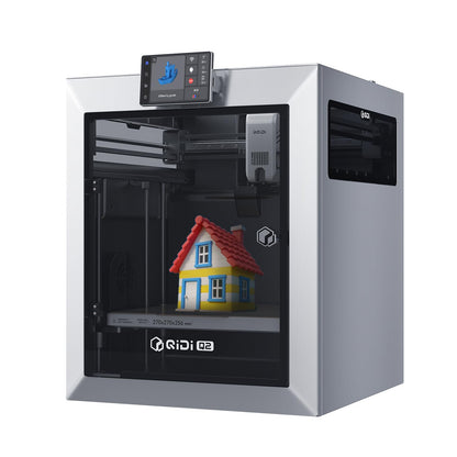QIDI Q2 3D-Drucker – 2025 Upgrade mit Beheizter Kammer: Schwarzer, kubischer 3D-Drucker mit beheizter Kammer. Druckt präzise Modelle.