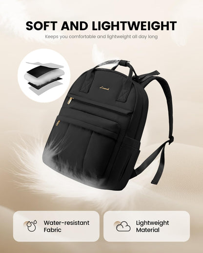 LOVEVOOK Wickelrucksack mit Wickelunterlage, Schwarz