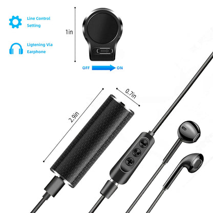 Hinne H-0716 Diktiergerät Mini mit Magnet, Sprachaktivierung & 64 GB