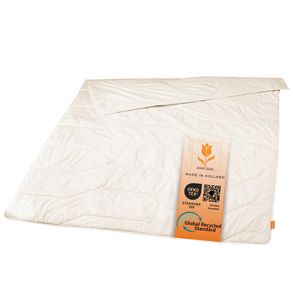 sleepling Sommerdecke Lyocell Tencel 135x200 cm Bettdecke mit Trapez-Steppung, ungebleicht