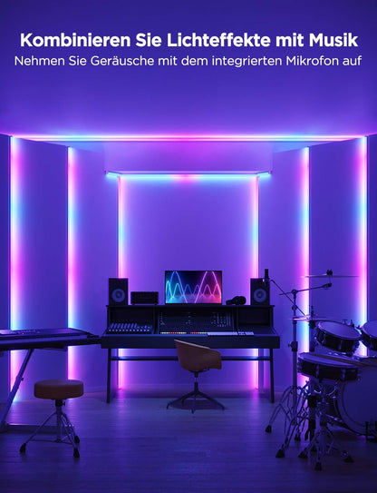 Govee RGBIC LED Strip mit Profil, 10 m, 64 Szenenmodi, App-Steuerung