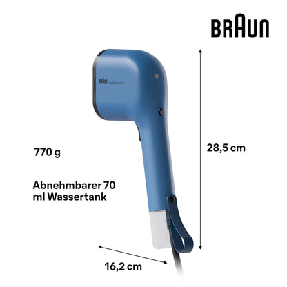 Braun QuickStyle 3 GS3024BL Dampfglätter, 1100 W, 120 ml Tank, Blau