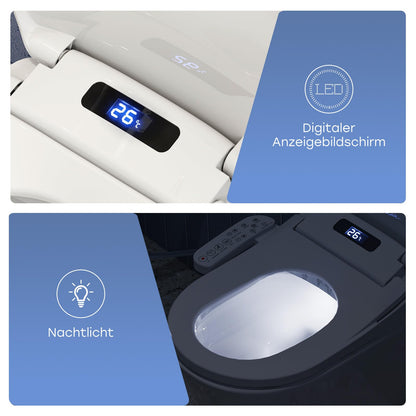 Komfort Smart Dusch WC Sitz - Elektrisch, Bidet, Warmluft
