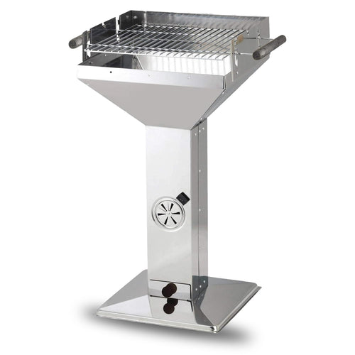 ACTIVA Holzkohlegrill Erfurt mit höhenverstellbarem Grillrost, Trichtergrill aus Edelstahl