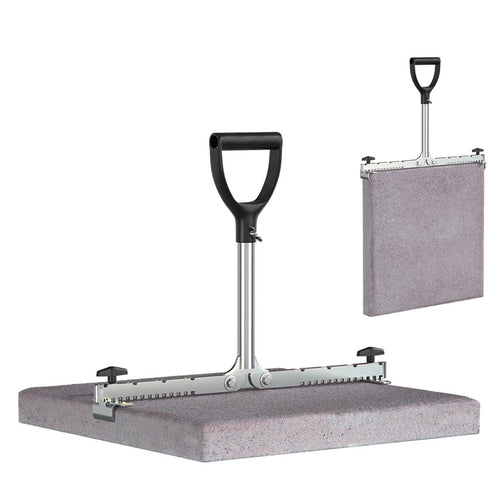 LANGFIT Plattenheber MS-PH2050L, extra langer Griff, verzinkt, zum Heben von Platten und Steinen