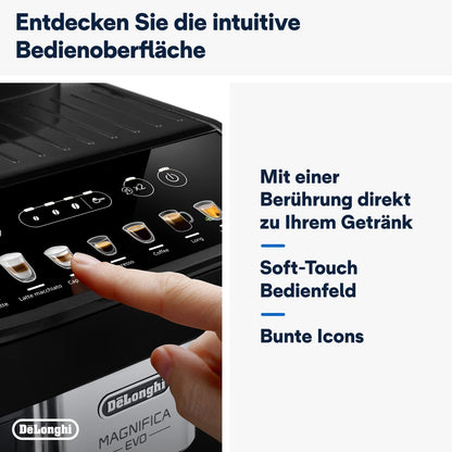 De'Longhi Magnifica Evo Kaffeevollautomat - ECAM292.81.SB Silber/Schwarz