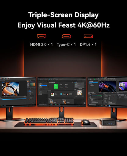 NiPoGi E3B Mini PC - AMD Ryzen 7 7730U, 16GB/512GB