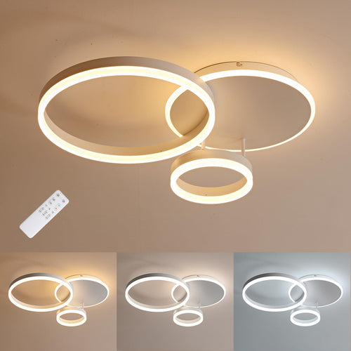 MOUNM LED Deckenleuchte Dimmbar 3000-6000K - 65x50cm. Flache, rechteckige LED-Deckenleuchte zur Raumbeleuchtung.
