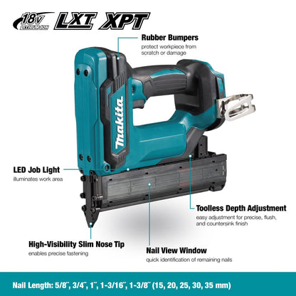 Makita DFN350Z Akku-Stauchkopfnagler 18V – ohne Akku