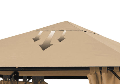 QUICK STAR Ersatzdach für Gartenpavillon 3x3 m in Sand