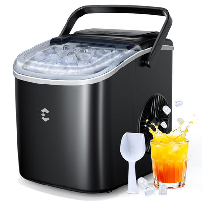 EASYERA Eiswürfelmaschine IM-BS262G, 12 kg/24 h, Schwarz
