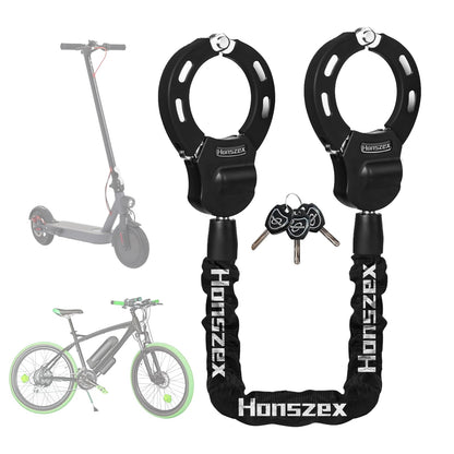 Honszex E-Scooter Schloss, Handschellenschloss aus Stahl, 92 cm
