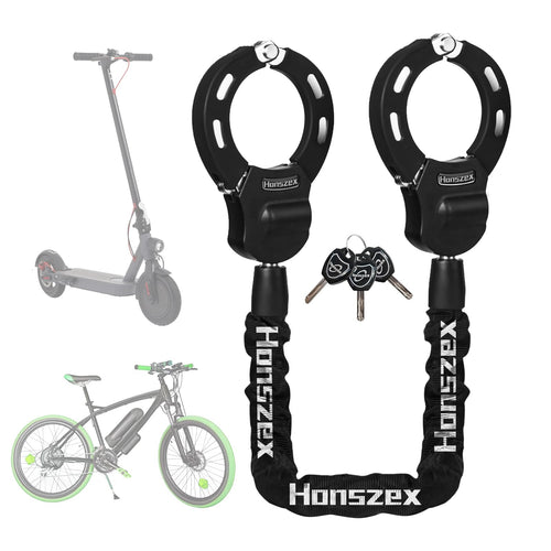 Honszex E-Scooter Schloss, Handschellenschloss aus Stahl, 92 cm