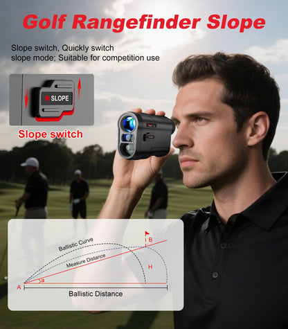 Flagfront Golf Entfernungsmesser mit Slope, 1000 Yards Reichweite