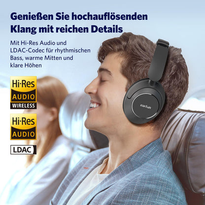 EarFun Wave Pro Bluetooth Over-Ear-Kopfhörer mit ANC und LDAC