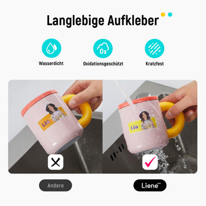 Liene Stickerpapier & Patronen SD43 – 72 Blatt 10x18 cm für PixCut S1