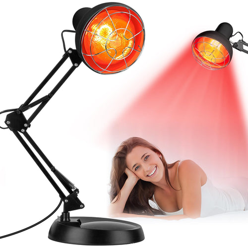 Cozion Rotlicht-Infrarotlampe 150W – Wärmestrahler mit Timer: Rote Infrarotbirne zur Wärmetherapie per Timer.