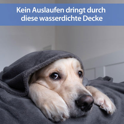 YISURE Wasserdichte Decke 230 x 203 cm, wendbar in Grau und Lila