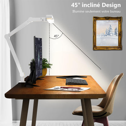 LED Schreibtisch Klemmlampe Dimmbar – 1500lm Tageslicht