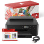 realink TS705a Drucker-Bundle - inkl. 10 Tintenpatronen Set. Schwarzer, kompakter Tintenstrahldrucker. Erstellt Farbdrucke für Dokumente und Fotos.