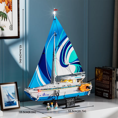 FUNWHOLE Segelboot La Brisa Modellbausatz – LED-Beleuchtung