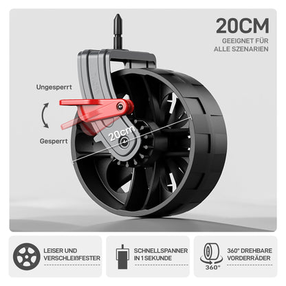 EVER ADVANCED Bollerwagen XXL faltbar 225 L bis 150 kg mit Dach
