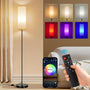 FRIDEKO HOME LED-Stehlampe RGB dimmbar, 170 cm, mit Fernbedienung