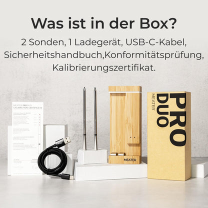 MEATER Pro Duo kabelloses Fleischthermometer mit 2 Sonden