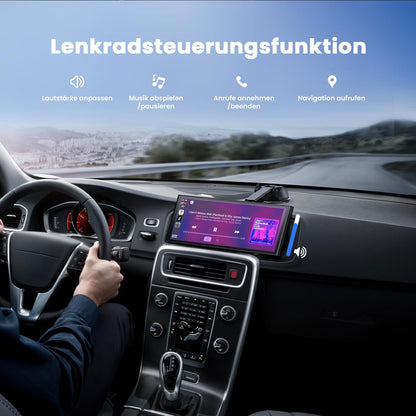 Krunia 9.26" Drahtloses Tragbares CarPlay Android Auto Display