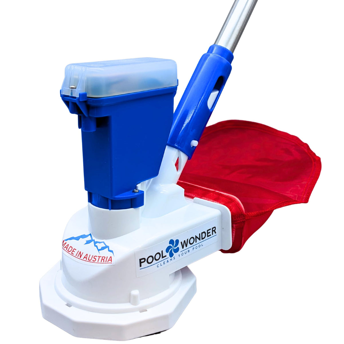 Poolwonder V2 Akku Poolsauger Li-Ionen Poolreiniger aus Österreich mit fünf Bürsten