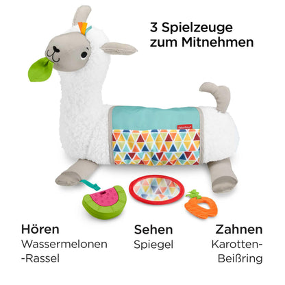 Fisher-Price 4-in-1 Lama Spielkissen GLK39 mit 3 Mitnehm-Spielzeugen