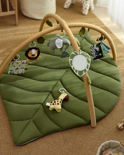 Blissful Diary Spielbogen Baby mit Blatt-Spieldecke und 6 Spielzeugen