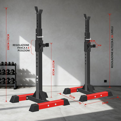 ISE Squat Rack Kniebeugenständer – 2 Einzelständer, 200 kg