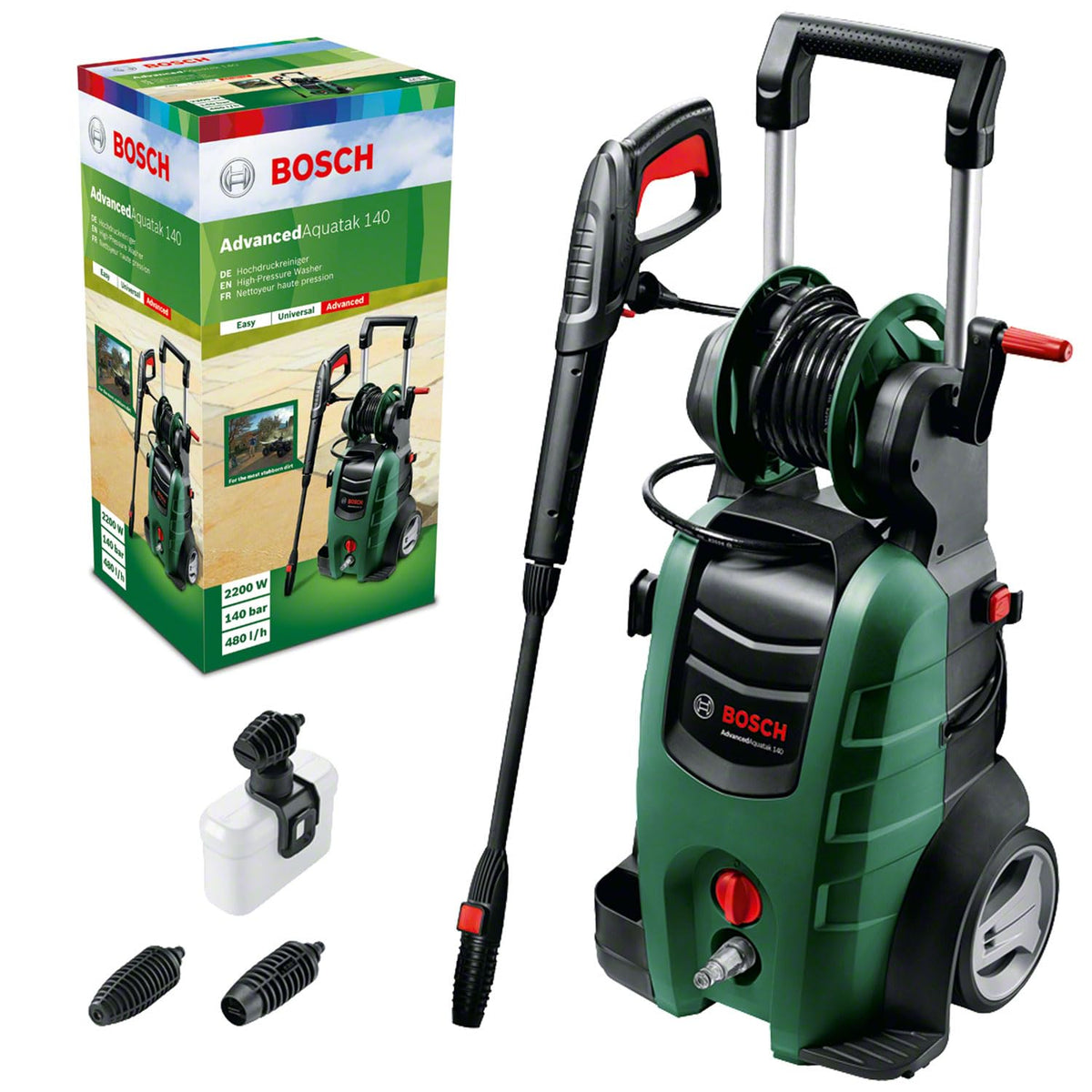 Bosch AdvancedAquatak 140 Hochdruckreiniger – 2100 Watt, 140 bar