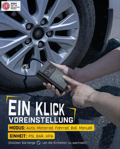 Fanttik X9 Pro Elektrische Luftpumpe, 10,3 BAR/150 PSI, Schwarz