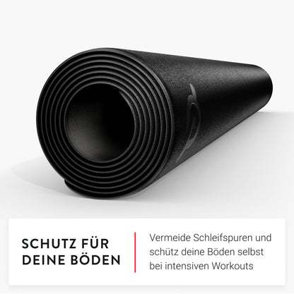 Peloton Bodenschutzmatte für Bike/Bike+ – Schwarz, 183x91 cm