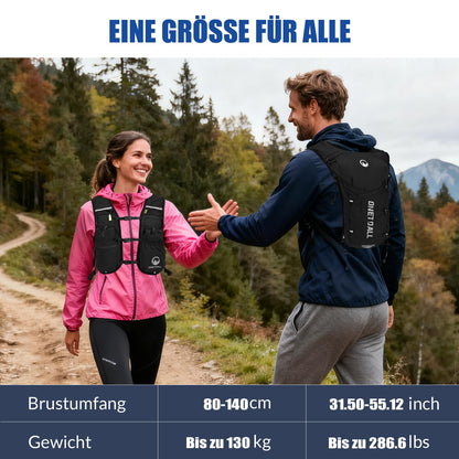 ONETOALL Laufweste mit Trinkblase 2L, ultraleichter Laufrucksack