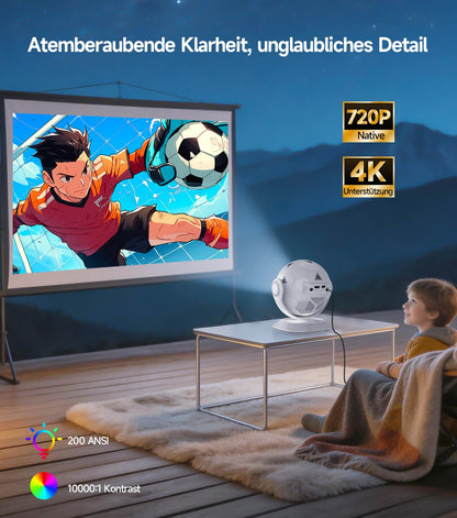 Magcubic HY300F Mini Beamer 4K Support mit Android 14 und WiFi 6