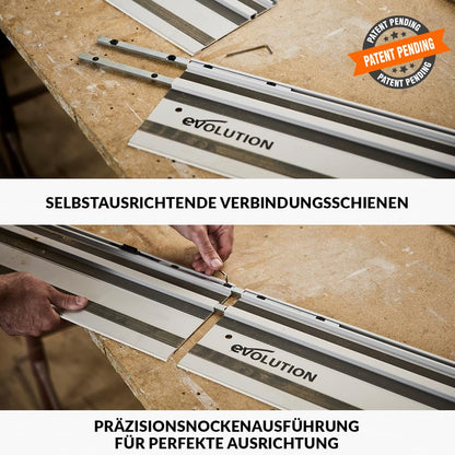 Evolution ST1400-G2 Führungsschiene Universal für Kreissägen, 1,4 m