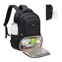 GOLF SUPAGS Lunch Rucksack mit Kühlfach, 16 Zoll Laptopfach, Schwarz, Polyester, verstellbare Schultergurte