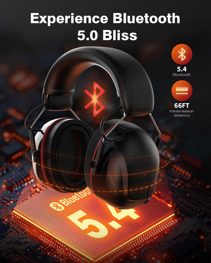 Doohoeek K02 Gehörschutzkopfhörer mit Bluetooth, 30 dB SNR