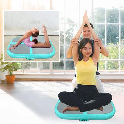 PPXIA AirBlock aufblasbarer Gymnastikblock mit Pumpe – 100x60x20cm